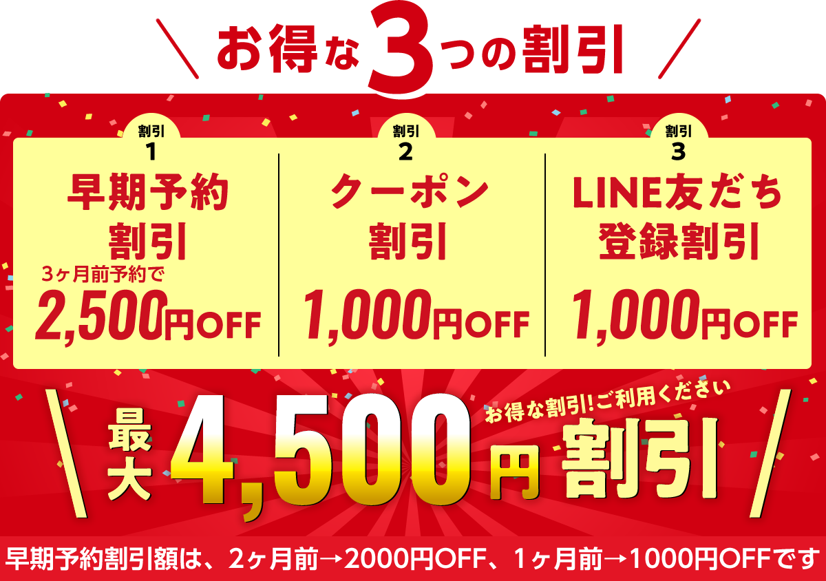 上牧町、香芝市のパラダイス車検の割引特典。最大5000円お得！早期予約、クーポン、LINE友達割引など